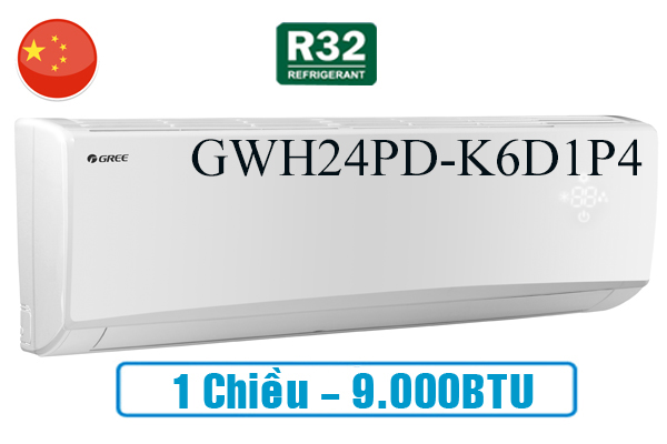 Điều hòa Gree 2 chiều 24000BTU inverter GWH24PD-K6D1P4