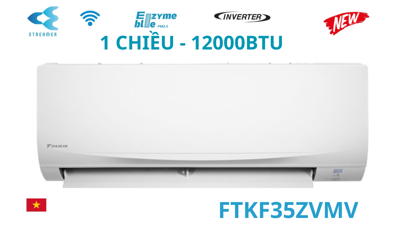 Điều hòa Daikin 1 chiều 12.000BTU inverter