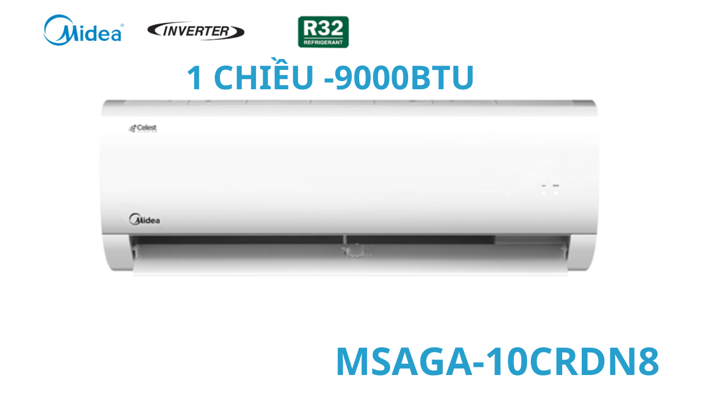 Điều hòa Midea inverter 9000BTU 1 chiều