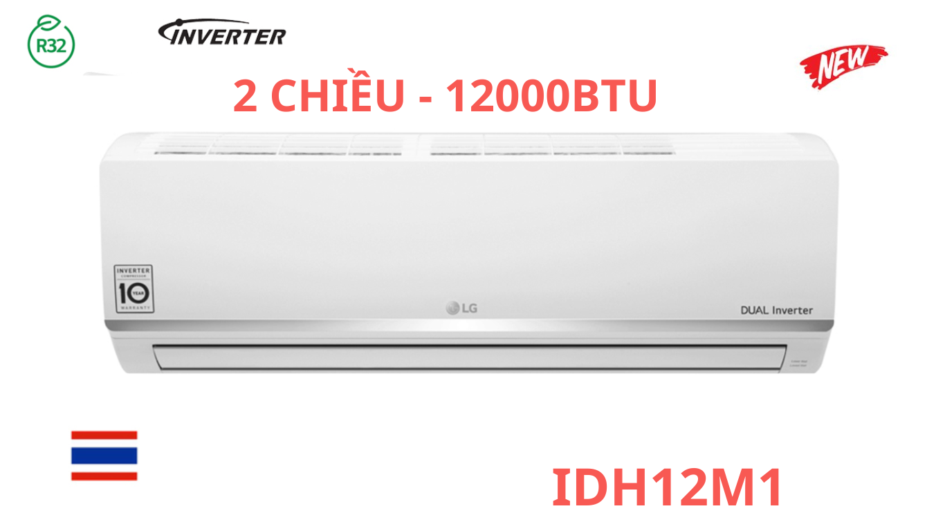Điều hòa LG 2 chiều 12.000BTU inverter