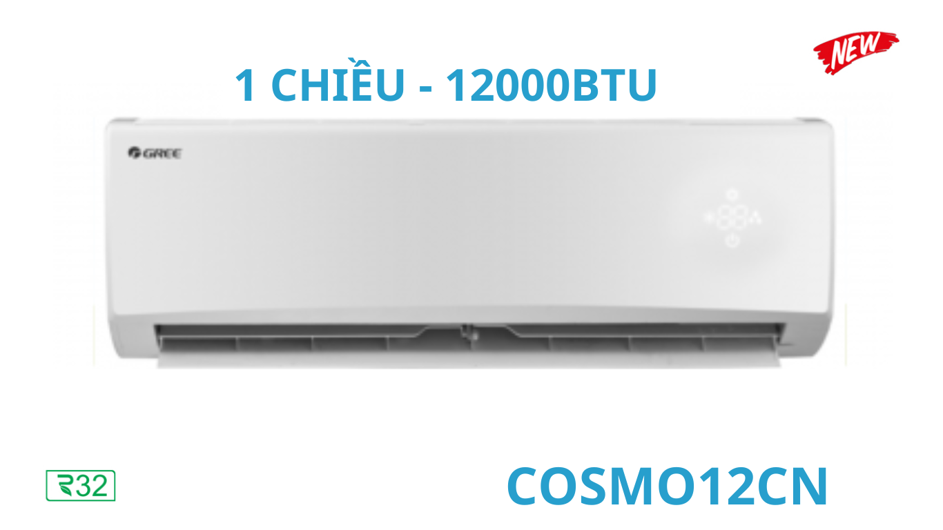 Điều hòa Gree 1 chiều 12000BTU