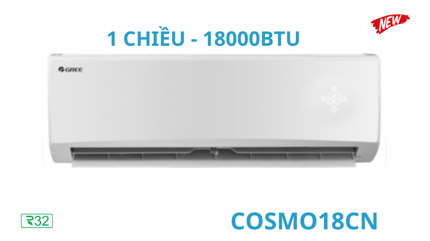 Điều hòa Gree 1 chiều 18000BTU