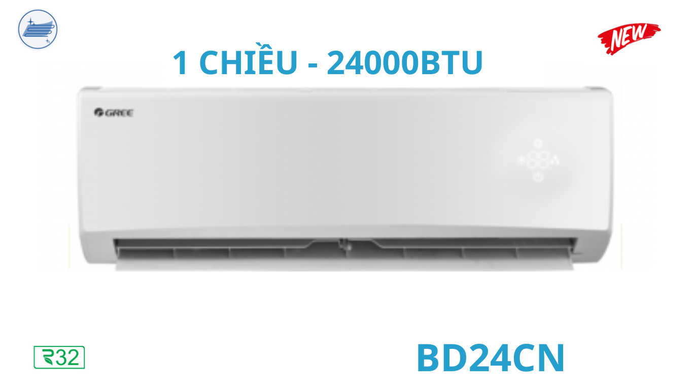 Điều hòa Gree 24.000BTU 1 chiều